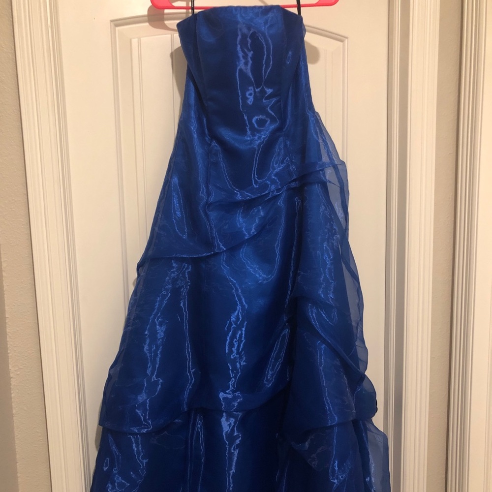 Long Blue Gown (Jessica McClintock)